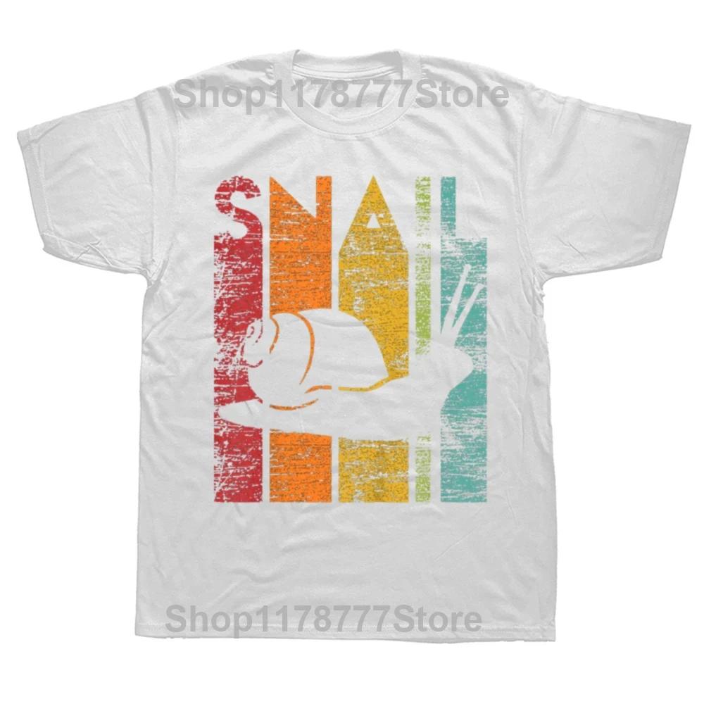 Funny Just A Girl Who Loves Snails Cute Snail Girl T Shirts Cotton Streetwear Short Sleeve Birthday Gifts Tshirt Mens Clothing