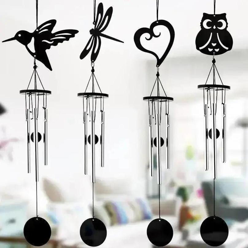 Creative Gifts Home Decoration Hollow Iron Craft Wind Chime Novelty Metal Pendant Bedroom Crafts Hanging Gift Room Accessories