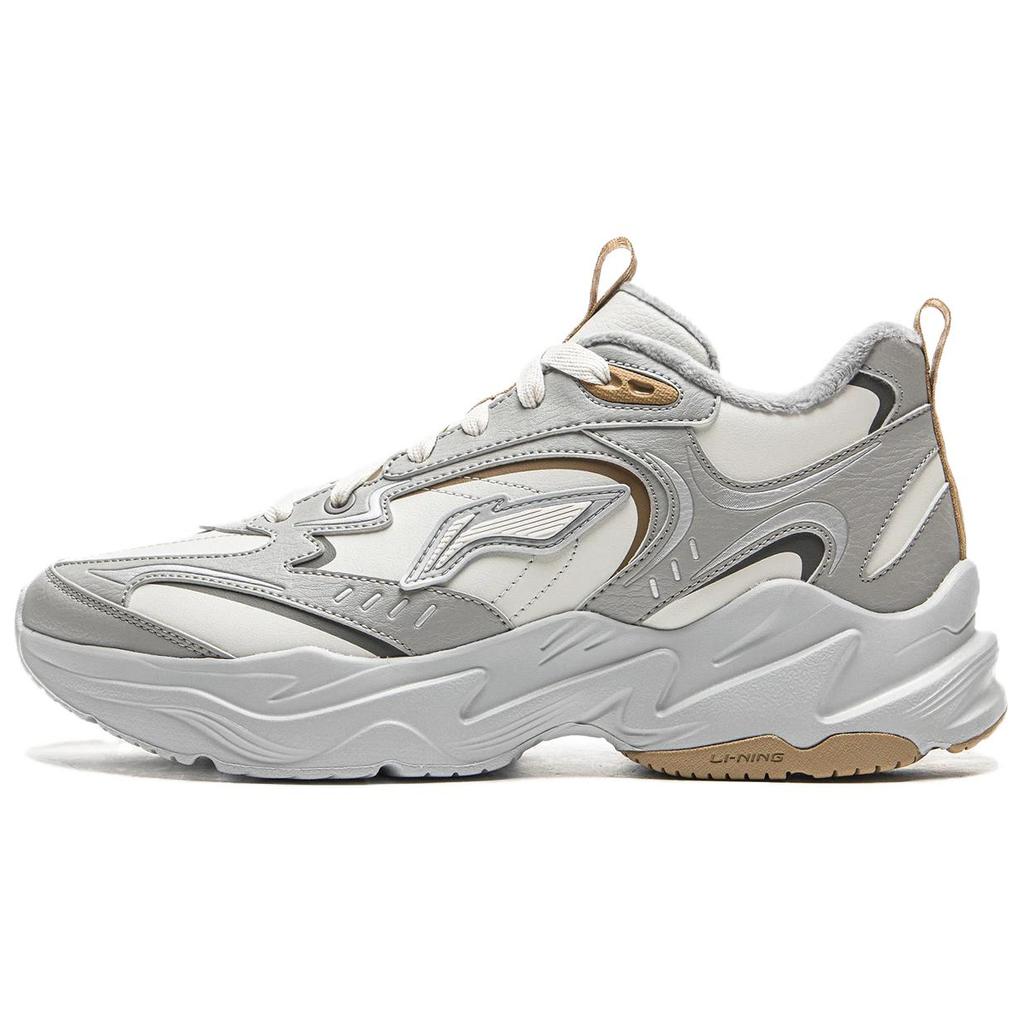 Li Ning LN DEFENDER Cushioning Slip Resistant Abrasion Resistant Lightweight Height Increasing Mid Top Casual Shoes AGCV395-3