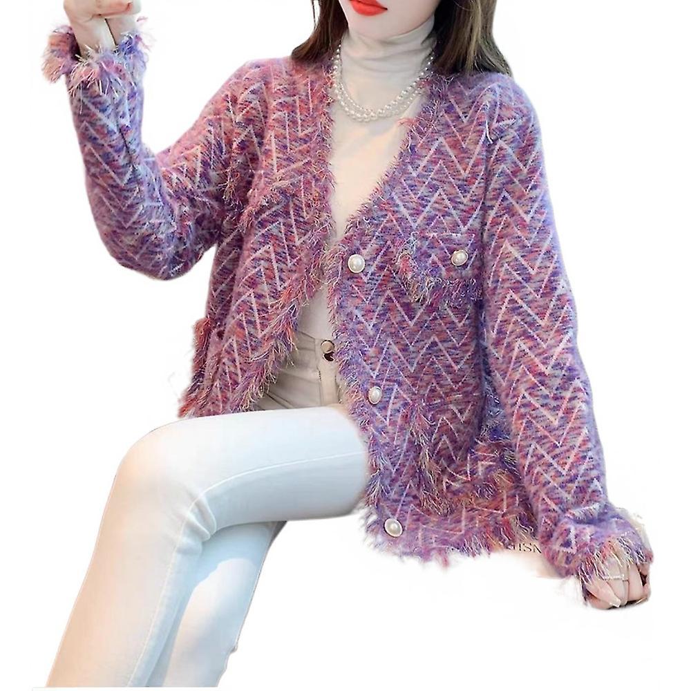 Fringed Sweater Coat