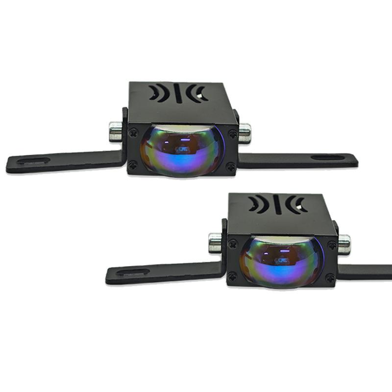2PCS Universal Car Front LED Grille Light Auxiliary Daytime Running Medium Grille Lamp Auto Decorative Lights For Off Road Truck SUV