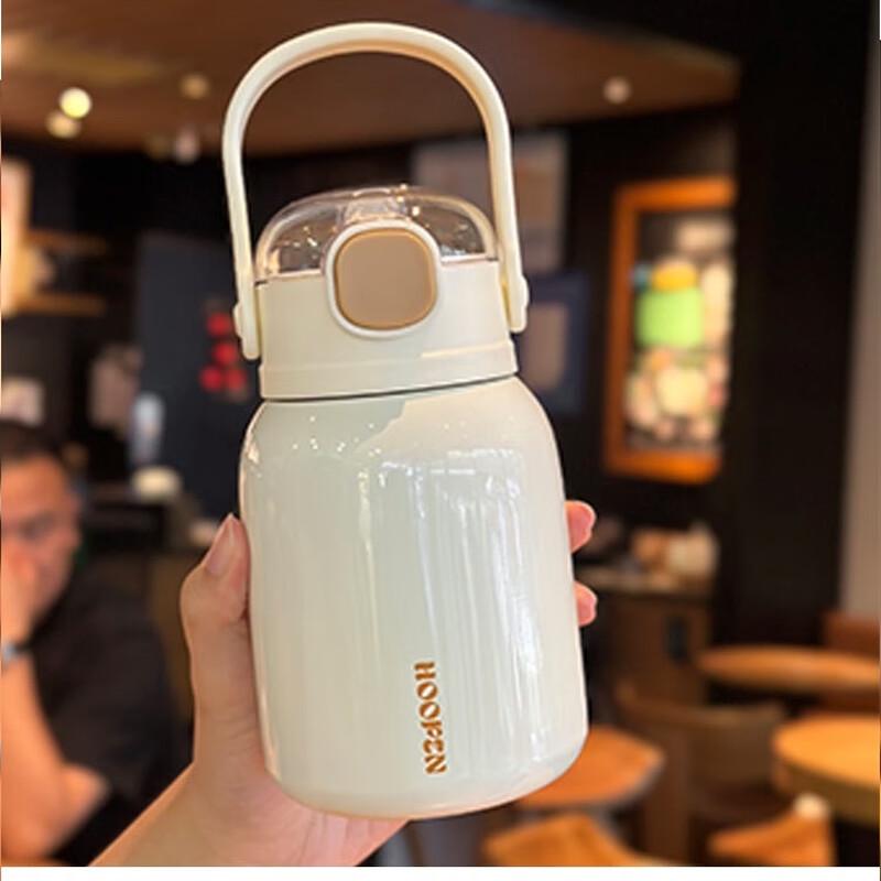 TLAKEHO 316 Stainless Steel Insulated Cute Belly Straw Cup