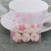 100pcs Pink Transparent Cherry Blossoms Mini Self Adhesive Scrub Opp Bags DIY