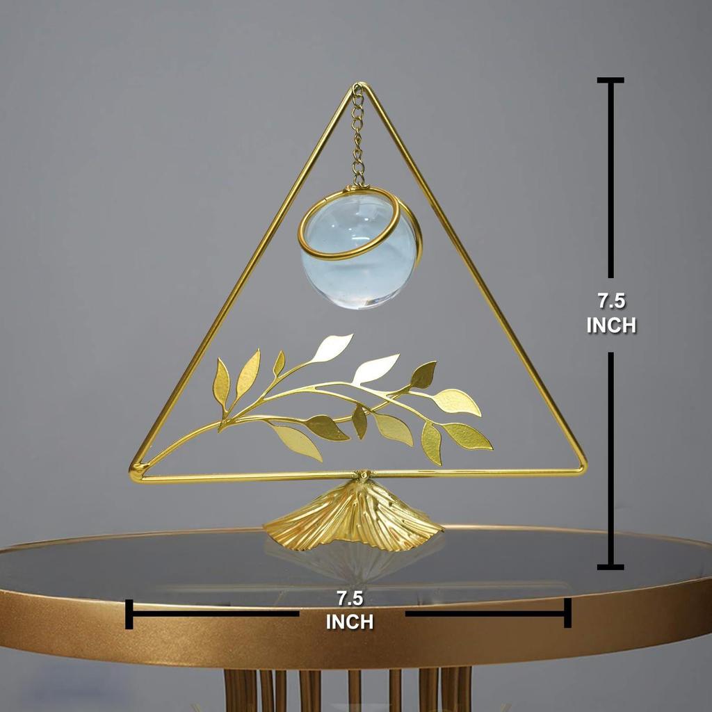 Clear Crystal Ball with Stand, Light Luxury Crystal Sphere for Gift, Gold Art Deco for Photography Ornaments, Bookcase, Wedding, Party