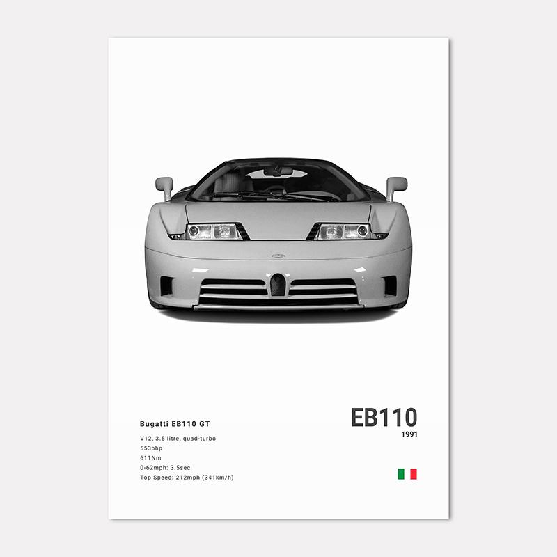 Berühmte Autos Super Sport Wandkunst Druck Poster M4 P1 DIVO STO SVJ Dekoration Wandbild Moderne Heimdekoration Geburtstagsgeschenk Ungerahmt