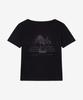 Beullaegpeopeul Muse Off-Shoulder Short Sleeve Tee_Black