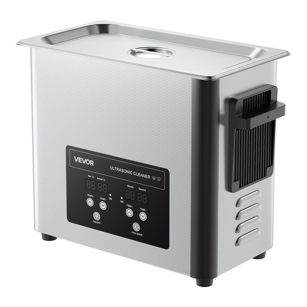 6L Ultrasonic Cleaner, Professional Ultrasonic Cleaner Machine with Cleaning Basket & Digital Display, 120W Stainless Steel 40kHz Cleaning Machine for