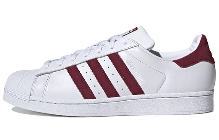 Superstar Adidas Originals  White Collegiate Burgundy  EF9240 47⅓