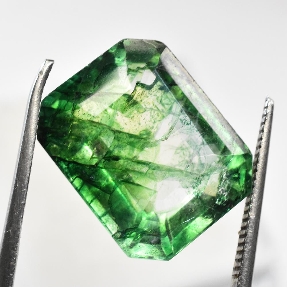 Natural Green Emerald Loose Gemstone On Sale 11.85 Ct Emerald Cut for Jewelry Making and Crafts