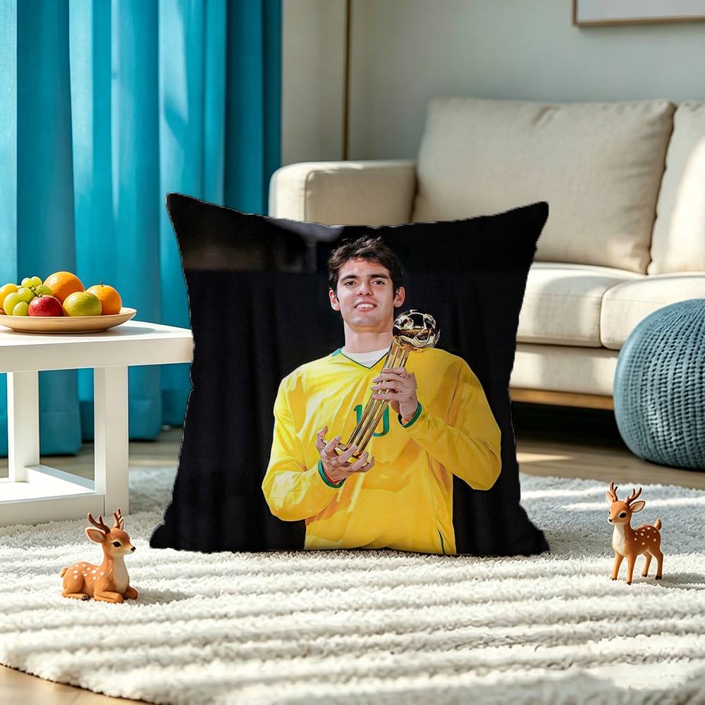 Ricardo Kaka Pillow Case Square Double-Sided Sofa Cushion Cover Bedroom Bedside Pillow