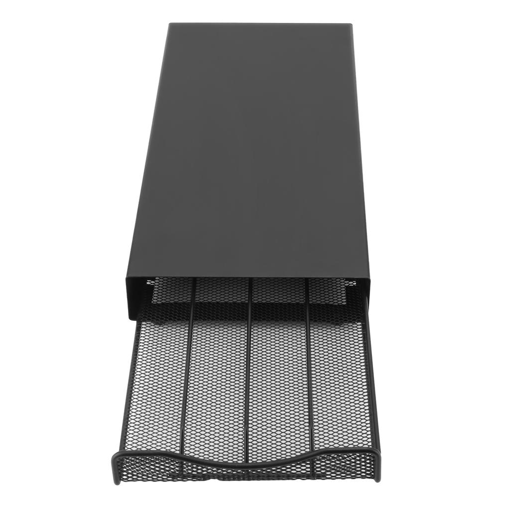 Kaffeepadhalter, Kapselhalter, Ständer, Schublade zur Aufnahme von 40 Kaffeekapseln, Schwarz, YZ1384