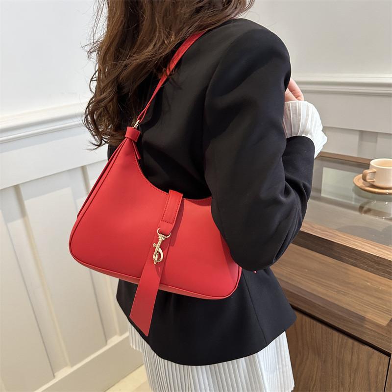 Fashionable French Style Shoulder Bag 2024 Spring Summer Trendy Simple One-shoulder Crossbody Bag For Women