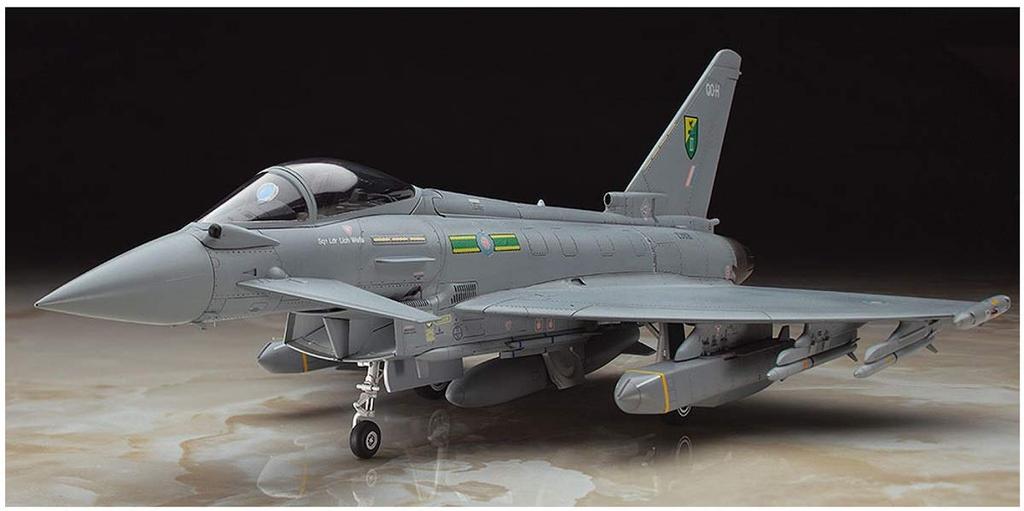 Hasegawa Scale Royal Air Force Eurofighter Typhoon Plastic Model E40 1/72 Single-seat