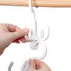 4 Claw Multipurpose Storage Hanger Hook Holder Wardrobe Closet Organizer Hanging Rack for Bags Jewelry Belt Clothes Hat Scarf