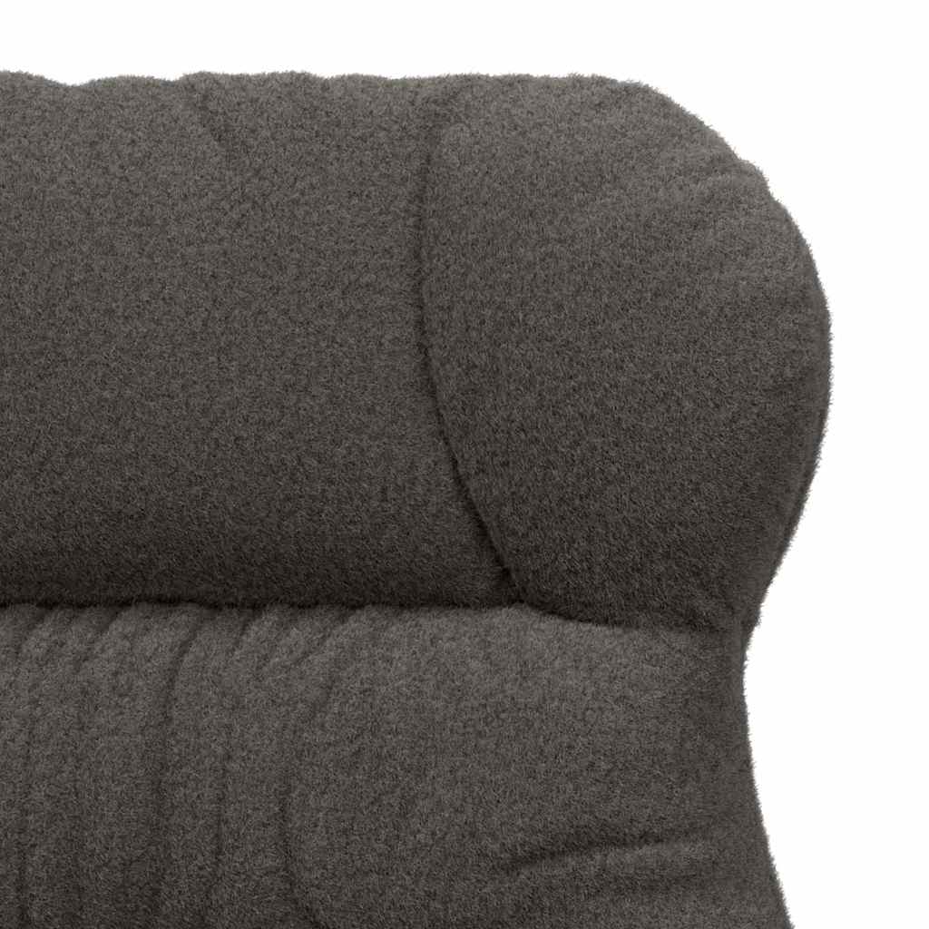 Armchair Dark Grey 69 x 74 x 93 cm Sherpa Fabric