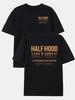 Half Hood Half Holy Graphic Oversized Black Plus Size Men's Clothing - Bold Statement Tee with Inspirational Text, Casual Short Sleeve Top for Everyda