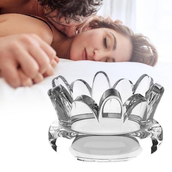 Pineapple-Textured Delay Ring Male Endurance Pleasure Enhancer with Dual Stimulation Transparent Reusable Discreet Couples Toy for