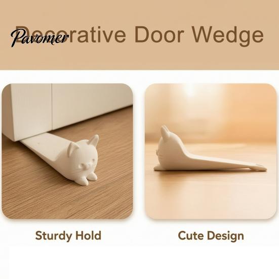 Lying Cat Doorstop 3D Printed Doorstop, Decorative Kitten Door Stopper Wedge, Durable Anti-slip Floor Carpet for Home Living Room Bedroom