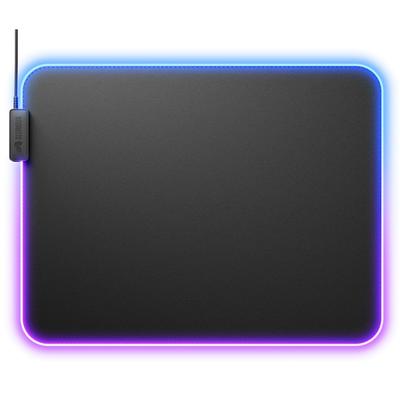 Glorious Tappetino per Mouse 2 GLED XL Nero Illuminazione RGB Tessuto Tappetino per Mouse da Gaming (460 x 355mm) GLO-MP2-GLED-XL-B MS0772