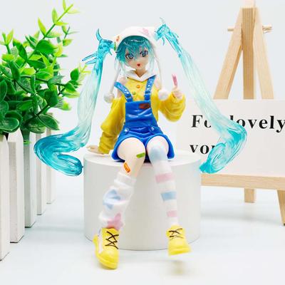 Neu auf Lager FuRyu Nudelstopper Hatsune Miku -Lollipop Ver.- PVC 15CM Anime Actionfiguren Modell Sammlung Spielzeug