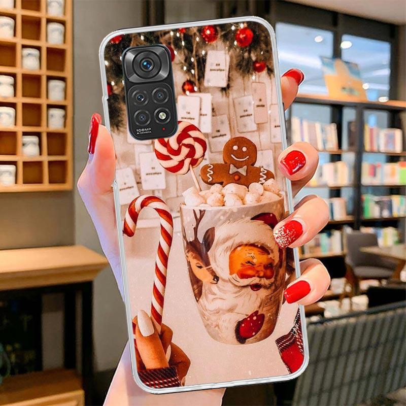 Winter Coffee Christmas Cover Phone Case For Xiaomi Redmi Note 15 14 13 12 11 10 Pro Plus 14S 12S 11S 11T 11E 10S Soft Fundas Sh