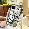 Back Cover Panda Phone Case For Sharp Aquos Sense4 4G/Sense 5G Phone Holder Wrist Strap Durable Cute Fashion Design Ring