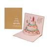 Pop-Up Birthday Cake Greeting Card with Music and Lights - Creative Holiday Blessing Gift
