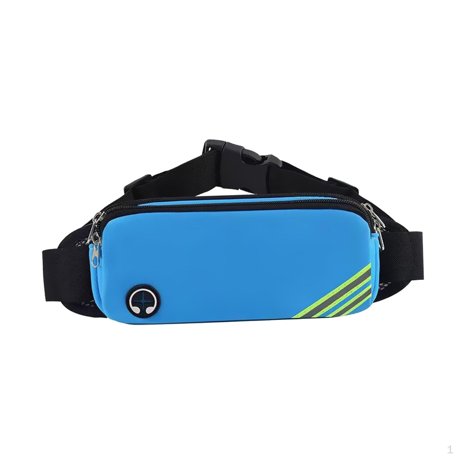 Multi Purpose Waist Water Resistant Adjustable Purse Handbag Hip Bags for Running Women Trekking Blue 684₽