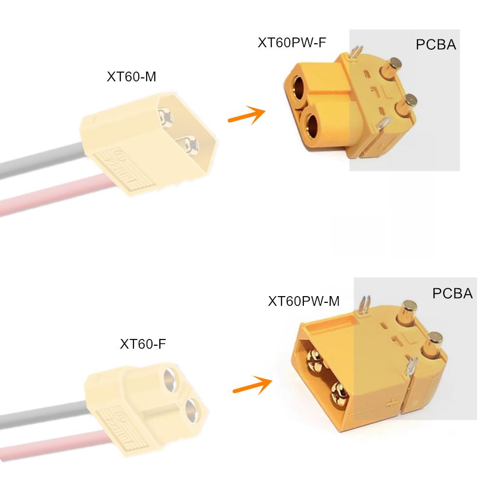 XT60 PW XT60PW XT30PW XT30 XT60E-M/F Connector Plug Socket Female Male for Drone RC Helicopter Li Lithium Ion Battery Amass CE