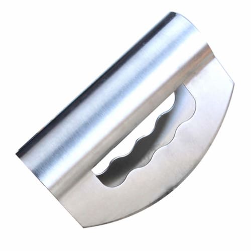 

BESTONZON Salad Chopper Knife, Stainless Steel Rocker Slicer, Double Blade Chef Knife, Salad Vegetable Chopper for Home Restaurant Use