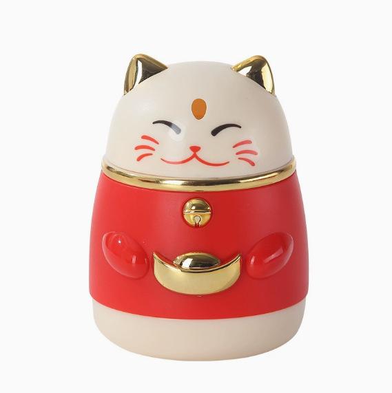 Cartoon Lucky Cat Pop-up Toothpick Holder - Creative Press-Type Design, Chinese Style Household Decor