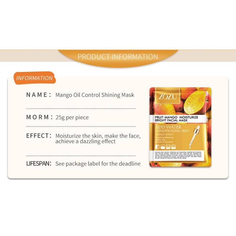 ZOZU Fruit Mask Hydrating Mask Face Mask Hydrating Mask