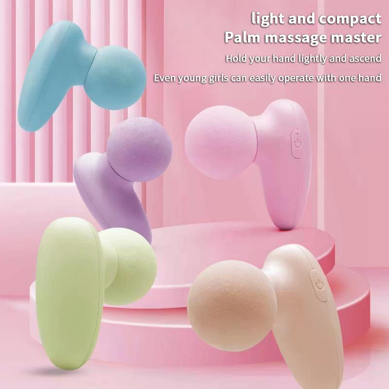 Portable Mini Electric Massage Facial Percussion Pistol Massager Body Deep Tissue Muscle Relaxation Pain Relief Body Massager