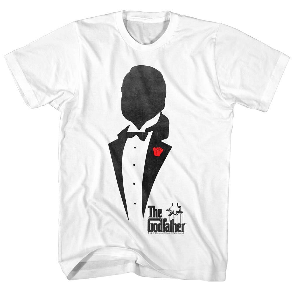 The Godfather The Don Silhouette Tux Red Rose Don Corleone Men T Shirt M