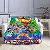 Coperta stampata cartone animato Digimon Coperta in flanella Coperta calda coperta da picnic Coperta da casa da viaggio fodere per letto Regalo di compleanno