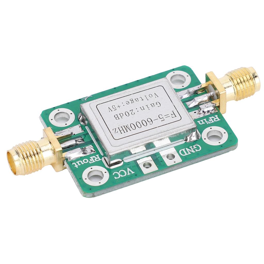 RF Module Ultra Wideband Medium Power Amplifier with Shielding Case 5M-6GHz Gain 20dB