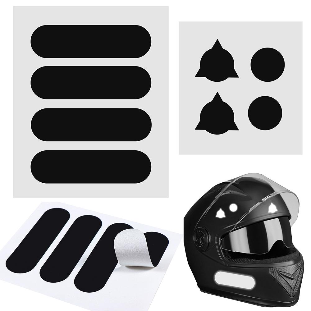 Reflective Motorcycle Helmet Stickers Car Decorative Stickers Bicycle Motorcycle Car Decals for Motorcycle Helmets Bike Scooters