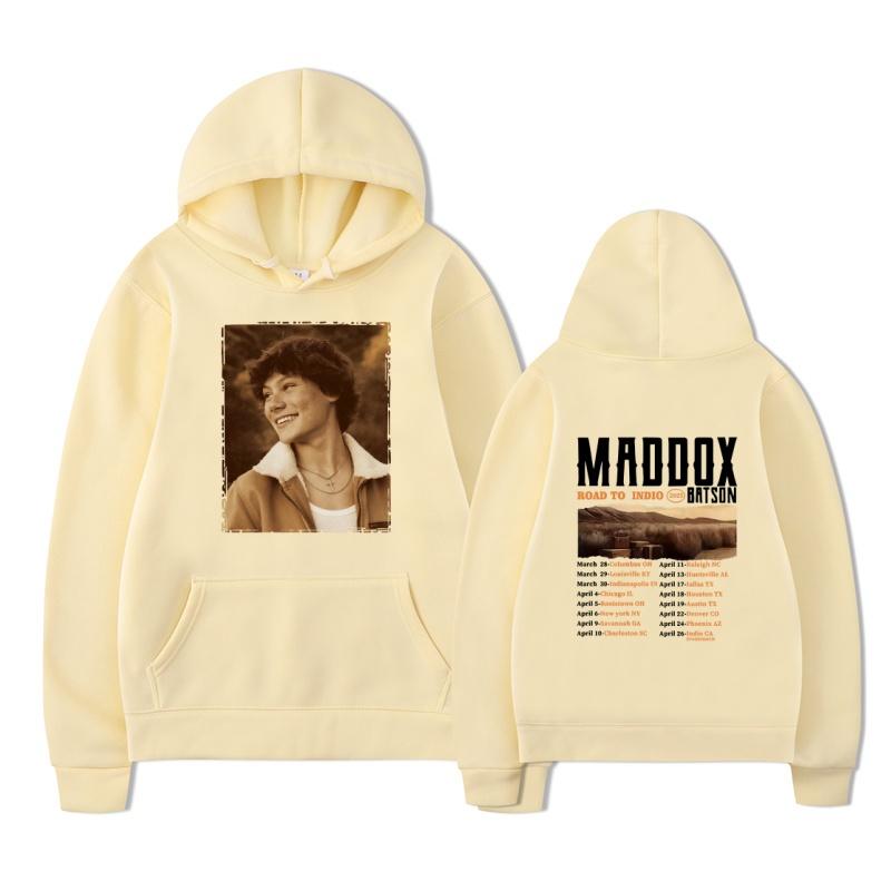 Maddox Batson 2025 fashion new printed hoodie men's long sleeved sportswear fashion pullover hoodie hooded pocket sweatshirt
