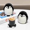 Cute Penguin Toothpick Holder Ceramic Floss Box Desktop Ornament Home Decor