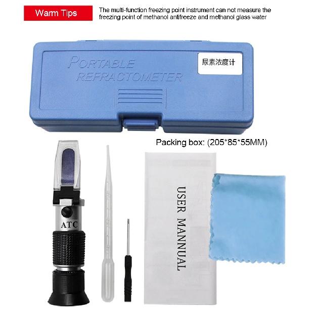 Antifreeze Coolant Refractometer for Automobile Antifreeze System Diesel Exhaust Fluid Battery Acid and Windshield Washer Fluid