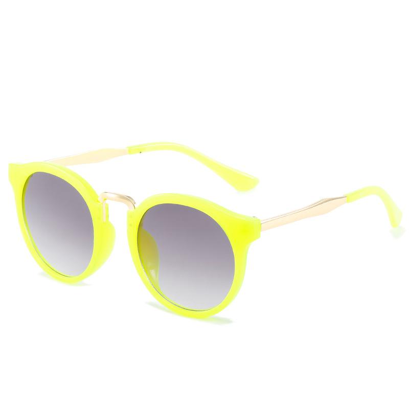 Children'S Sunglasses Children'S Sunglasses Baby Glasses Retro Round Frame Metal Toad Glasses Boys And Girls Sunshades