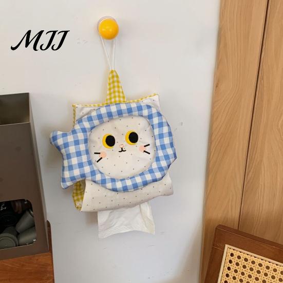 Dorm Room Storage Organizer Hanging Tissue Box Holder, Foldable Fabric Napkin Dispenser, Household Solution Durable Portable Organizer, for