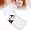 Compact LED Travel Makeup Mirror 2 Sided Magnification Rechargable Portable Handheld Small Lighted Cosmetic Mirror