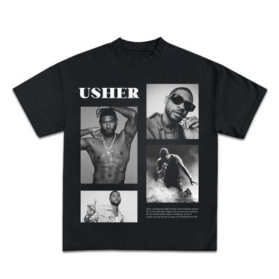 Usher T-Shirt Halloween Für Damen und Unisex Retro Vintage 90er Rap Hip Hop Fan