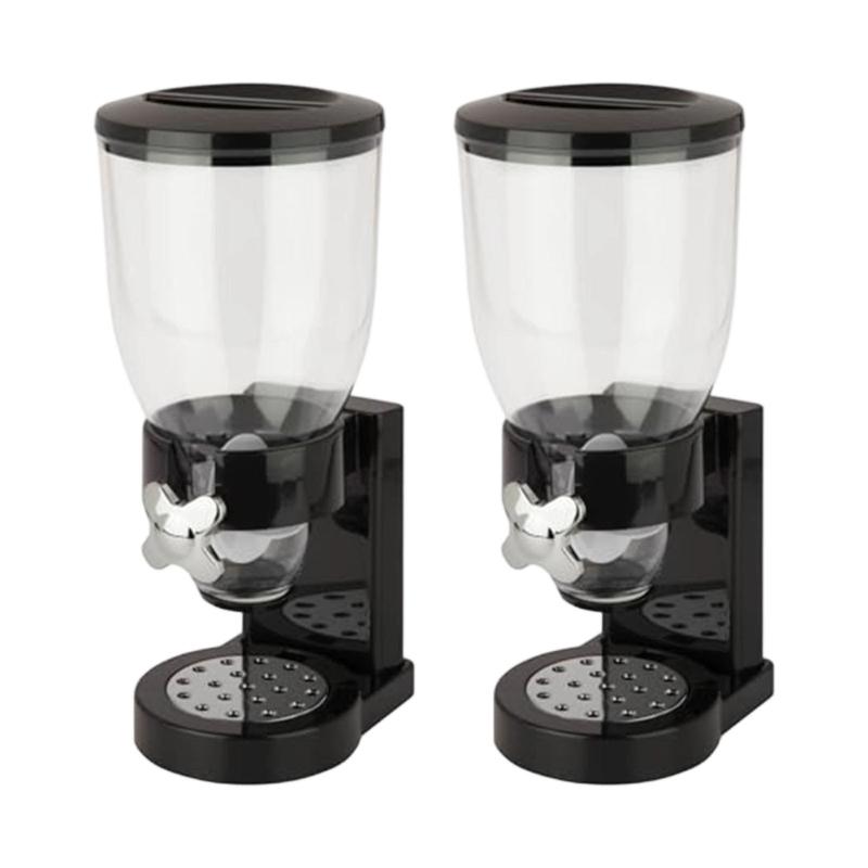 Spacious Single Compartment Cereal Container Easy Access Plastic Dry Food Dispenser for Cereal Rice