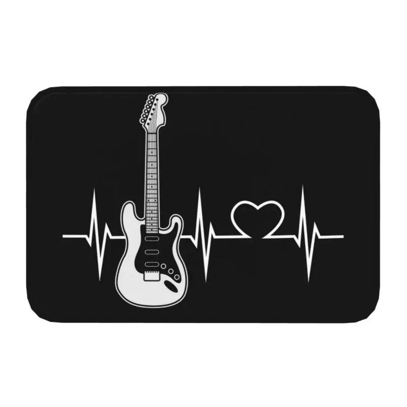 Fishing Heartbeat Doormat Anti-Slip Bathroom Kitchen Mat Toilet Floor Door Entrance Carpet Rug