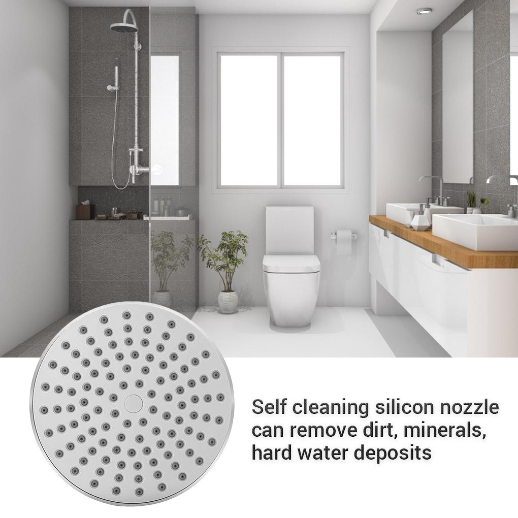 High Pressure Rain Bathroom Plating Round Water Saving Bath 