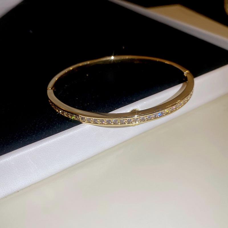 Cross-Border Zircon Square Adjustable Bracelet: Versatile, Sweet, Luxury Jewelry Design