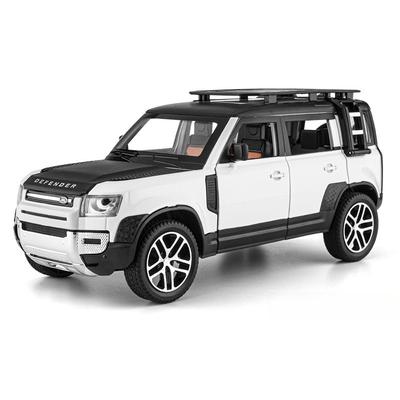 Maßstab 1/24 Land Rover Defender Großes Geländewagen-SUV Wohnzimmer Heimkollektion Hobbydekoration Inneneinrichtung Geschenkbox