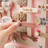Organizador de Laços de Cabelo Grande Capacidade Porta-Tiara Pendurado na Parede Cabide de Presilhas de Cabelo Economizador de Espaço Cabelo Decoração de Parede para Quarto de Meninas